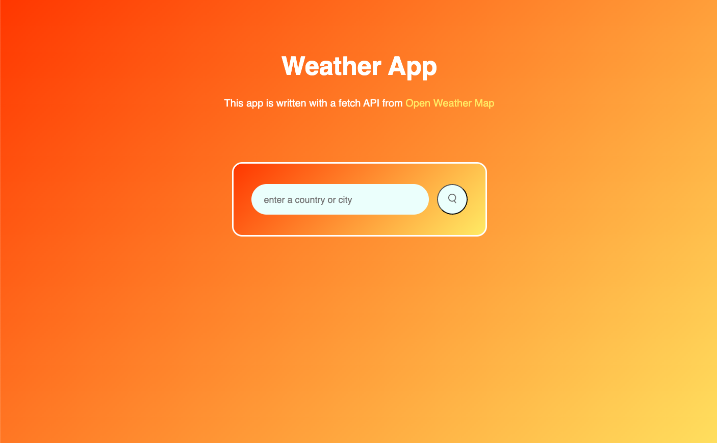 Weather App